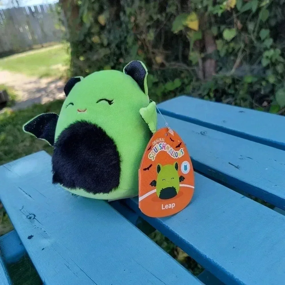 Leap squishmallow collectable bat green black fuzzy kids stuffed animal toy plus